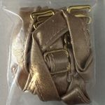 Free People Julie One Piece Wide Leg Boho Gold Jumpsuit Size XL Belle of Georgie Photo 10