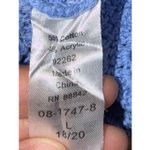 Denim 24/7 Crochet Floral Lace Knit Pullover Top Blue Size undefined Photo 3