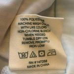 Simply Southern  NWT Shirt Dress Mint and White Striped Design Navy Ruffle Trim Photo 4