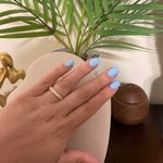 Sterling Silver SIZE 6 18kt Gold Plated 925  Stackable Dazzling Pink Cubic Zirconia Ring Photo 2