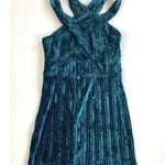 NBD Revolve XXS Abriel Mini Dress Velvet Teal NEW Photo 3