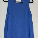 st. john's bay St. John’s Bay Active | Petite Heather Blue Sleeveless Athletic Top | PL Photo 0