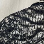 Passion Concept Black & White Lace Long Sleeve Button Up Jacket Blazer M Size M Photo 2