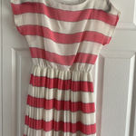 Poema  Womens Small Dress Stripe Pleated Preppy Feminine Clean Girl Photo 0