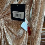 Mac Duggal Ieena Sequin Knotted Midi Dress Rose Gold Size 8 NWT Photo 6