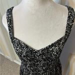 Bebop Summer Sun Dress by Size Large Black White Gray Flower Print Photo 7