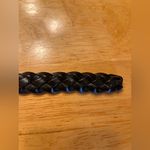 The Limited  Black Braided Leather Belt vintage size M coastal cowgirl Photo 7