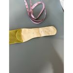 Unbranded lime green belt 38 inches stretchy knit Photo 3