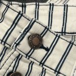 Judy Blue  Overalls Womens Large White Blue Painter Striped Stretch Boyfriend New Photo 4