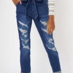 Rue 21 Paperbag Waist Cuffed Jeans Size Medium NWT Photo 1