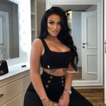 ZARA  Black Textured Ottoman Crop Top Black with Gold Buttons Large Photo 2