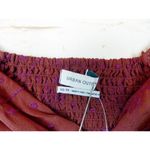 Urban Outfitters  Twist Front Crop Top Women XS Terra Cotta Embroidered Vneck $64 Photo 3