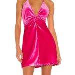 Revolve More To Come  Pink Velvet Mini Dress Small Photo 0