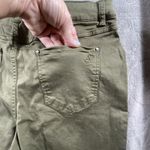 Joan Rivers Reg Tapered Ankle Pants 12 Olive Green Stretch Cotton Sateen Classic Photo 8