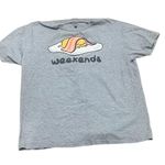Sanrio Gudetama "Weekends" Graphic T Photo 4