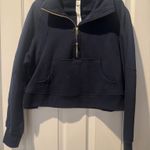 Lululemon Scuba Half-Zip Oversized - True Navy- Gold Zipper Photo 0