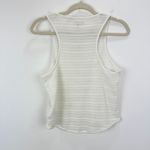 Madewell  Crochet Knit Cutaway Tank Cropped Lighthouse Cotton Blend Cream M NWT Photo 9