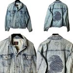 Harley Davidson 90s Vintage Motorcycles Womens 2XL XXL Blue Denim Jacket Eagle Photo 1