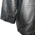 Venezia Vitale 100% Authentic Black Leather Women’s Coat size 18W Photo 4