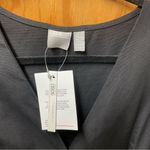 ASOS Black Maternity Long Sleeve Linen Blend Dress Photo 4