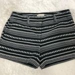 Ann Taylor  Loft shorts black & white tribal striped dress style women’s size 2 Photo 0