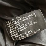 Jacqueline Ferrar Jacqueline Ferrar Black Leather Jacket Women's Large Belted Photo 5