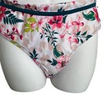 Beachsissi Floral Tropical Bikini Bottom Size Small White Green White Photo 2