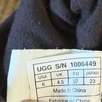 UGG  Black And Silver Shimmer Tall Cardy Knit‎ Boots Size 6 Photo 9