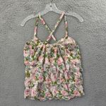 Abercrombie & Fitch Y2K  Tiered Floral Cami Babydoll Top Cottagecore Women's XS Photo 2