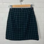 Brandy Melville  Green Plaid Mini Skirt Photo 7