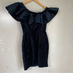 SALONI Greta Women’s Mini Dress Off Shoulder‎ Navy Size 0 Blue Photo 3
