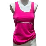 Oakley Women's Athletic Tank Top Pink/Grey S Built-in Bra Racerback Photo 8