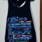 Jantzen Vintage 90s Electric Beach By  Colorful Graphic Tank Top Size L Photo 0