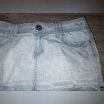 Aeropostale  vintage Y2K RAW Distressed denim mini skirt Photo 1