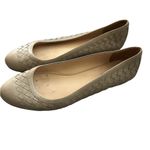 Bottega Veneta  Intrecciato Tan Ballet Flats Size 40 Neutral Minimalist Classic. Photo 1