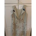 Liz Claiborne  Lizsport Petite Linen Blend Floral Leaf Print Dress Womens 16 Photo 6