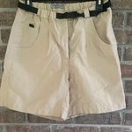 Eddie Bauer  Beige Cargo Shorts with Black Belt Photo 0