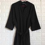 Maggie Barnes Black eyelet belted tunic top Or mini dress Women’s Size 1X Photo 1