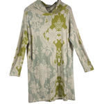 Saturday Sunday Anthropologie Hooded Tunic Dress M Green Floral Jacquard Knit Size M Photo 0