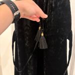 Lysse  Willa Crushed Velvet Dress Size Medium Womens Little Black Dress Tie Waist Photo 5