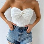 White Strapless Bodysuit Photo 0