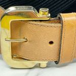 The Limited Vintage  Stretch Belt Leather Trim Gold Hardware Medium (M) ✨ Photo 1