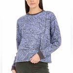 Johnny Was  Calme Seamed Oversized Women’s Grey Cotton Pull-Over Size Small Photo 1