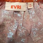 Evri Orange Floral Sleeveless Tunic‎ Top Boho Bohemian Cute Casual size 1x Photo 4