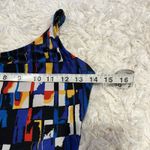 Nike Vintage Thong Bathing Suit High Cut Geometric Y2K Abstract Cut Out Back Photo 7