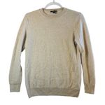 Hilary Radley  Cashmere Oatmeal‎ Beige Crewneck Sweater Womens S Minimalist Chic Photo 0