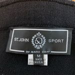 St. John Sport Black Santana Knit Belted Midi Skirt Sz 10 $140 Photo 3