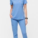 FIGS  Catarina One Pocket Scrub Top Ceil Blue Photo 3