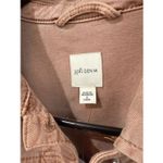 J Jill Denim Jean Jacket Womens Pink Button Up Trucker Stretch Pockets Sz SP Photo 2