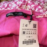 ZARA NWT  women’s printed corset bodysuit PINK FLORAL MEDIUM Photo 6